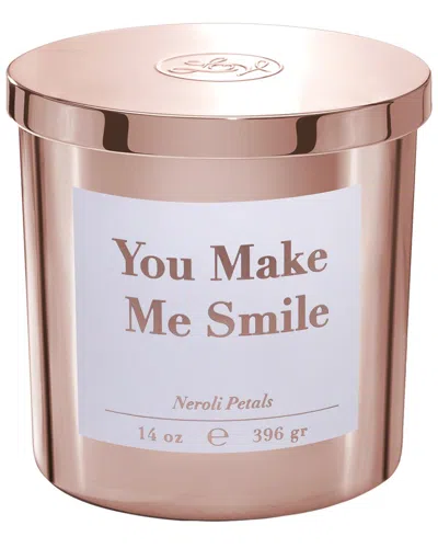 Levitate Candles You Make Me Smile 14oz 2-wick Candle In Gold