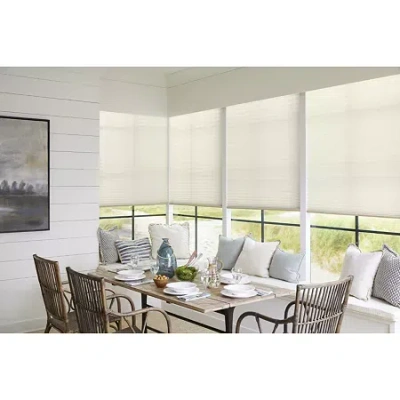 Levolor Designer Colors Double Cell Custom Cordless Light-filtering Cellular Shade In Gray