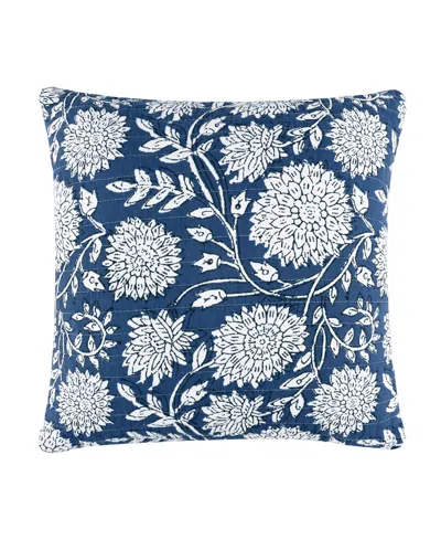Levtex Adare Quilted Decorative Pillow, 18" X 18" In Blue