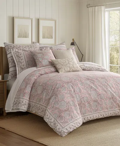 Levtex Adare Reversible 2-pc. Duvet Cover Set, Twin In Pink