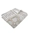 Levtex Adare Reversible Quilted Throw, 50" X 60" In Taupe