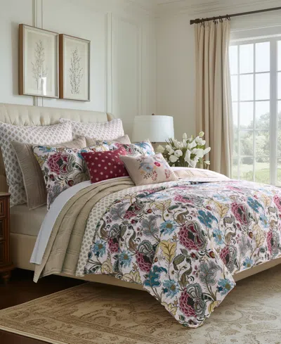 Levtex Angelica Spring Jacobean Floral 2-pc. Quilt Set, Twin In White