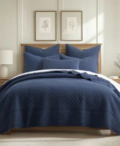 Levtex Ballou Enzyme Washed 3 Pc. Quilt Sets In Blue