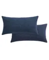 Levtex Ballou Quilted Decorative Pillow Set, 12" X 24"