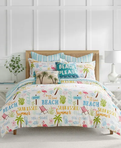 Levtex Beach Days Reversible 2-pc. Duvet Cover Set, Twin/twin Xl In Multicolor