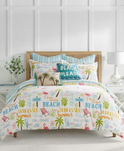 Levtex Beach Days Reversible 3-pc. Duvet Cover Set, Queen In Multi