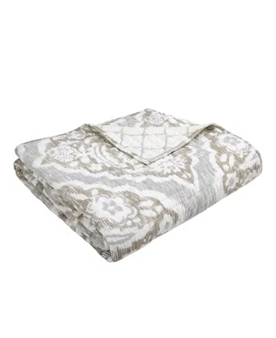 Levtex Becker Reversible Quilted Throw, 50" X 60" In Taupe