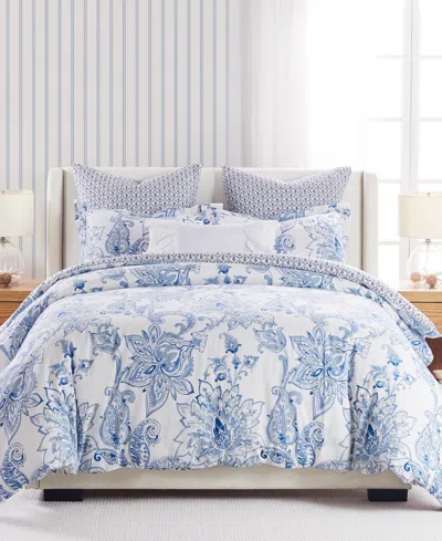 LEVTEX LEVTEX BENNETT REVERSIBLE 3-PC. DUVET COVER SET, FULL/QUEEN