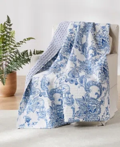 Levtex Bennett Quilted Throw In Blue