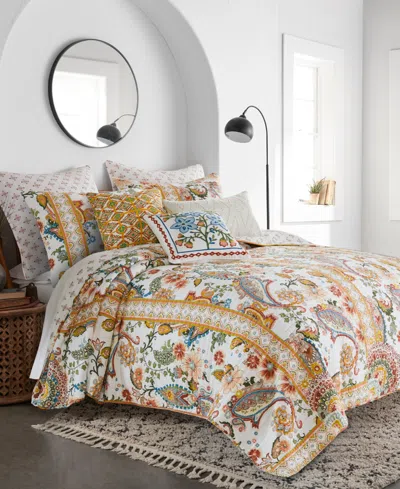 Levtex Bertelli Paisley Reversible 3-pc. Quilt Set, King/california King In Off-white