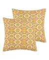Levtex Bertelli Tile 2-pc. Sham Set, European In Yellow