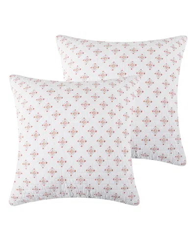 Levtex Bertelli Tile 2-pc. Sham Set, European In White