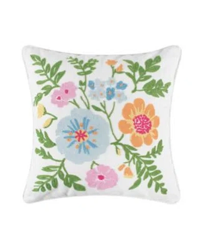 Levtex Blooming Hillside Embroidered Decorative Pillow In Multi