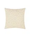Levtex Bretton Woods Green Applique Decorative Pillow, 18" X 18" In Natural