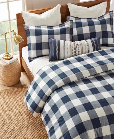 Levtex Camden Buffalo Check 3-pc. Duvet Cover Set, Full/queen In Navy