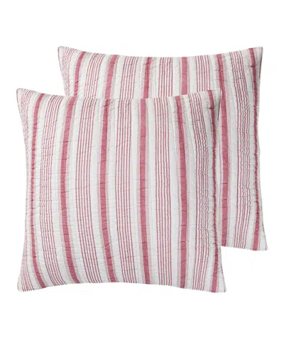 Levtex Camden Stripe 2-pc. Sham Set, European In Red
