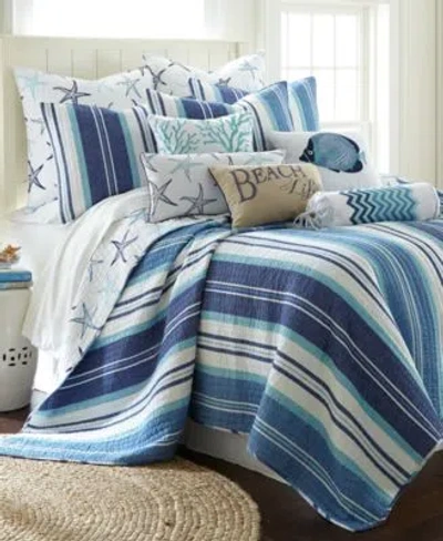 Levtex Camps Bay Coastal Print Quilt Sets In Navy