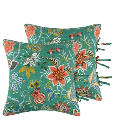 Levtex Carmina 2-pc. Sham Set, European In Green