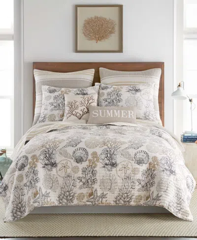 Levtex Caspian Sea Reversible 3-pc. Quilt Set, King/california King In Brown