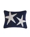 Levtex Cerralvo Crewel Stitch Decorative Pillow, 14" X 18" In Blue