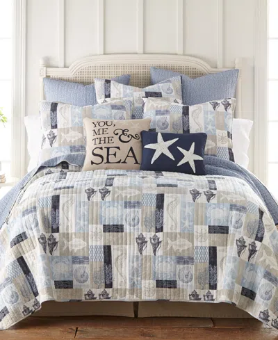 Levtex Cerralvo Reversible 3-pc. Quilt Set, Full/queen In Blue