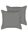 Levtex Cloud Waffle 2-pc. Sham Set, European In Grey