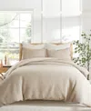Levtex Cloud Waffle Textured 3-pc. Duvet Cover Set, King/california King In Taupe