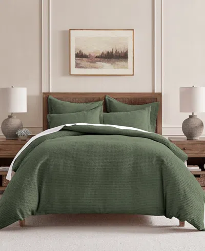 Levtex Cloud Waffle Textured 2-pc. Duvet Cover Set, Twin/twin Xl In Green
