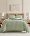 Levtex Cloud Waffle Textured 3-pc. Comforter Set, Full/queen In Desert Sage