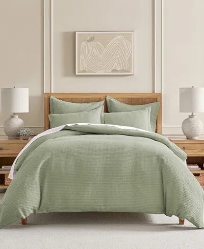 LEVTEX CLOUD WAFFLE TEXTURED 3-PC. COMFORTER SET, KING/CALIFORNIA KING
