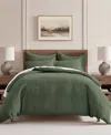 Levtex Cloud Waffle Textured 3-pc. Comforter Set, King/california King In Green