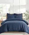 Levtex Cloud Waffle Textured 3-pc. Comforter Set, King/california King In Navy