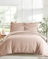 Levtex Cloud Waffle Textured 3-pc. Duvet Cover Set, King/california King In Blush