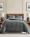 Levtex Cloud Waffle Textured 2-pc. Comforter Set, Twin/twin Xl In Charcoal