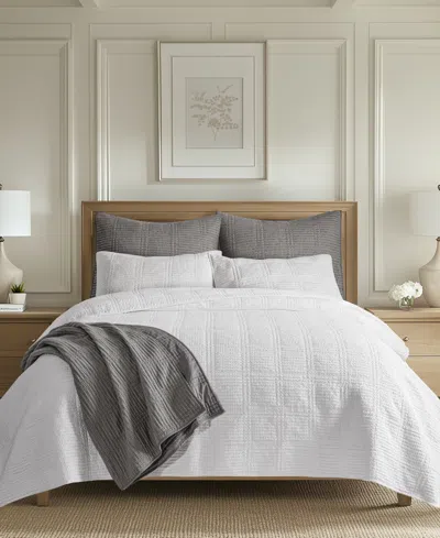 LEVTEX CLOUD WAFFLE TEXTURED 3-PC. QUILT SET, FULL/QUEEN