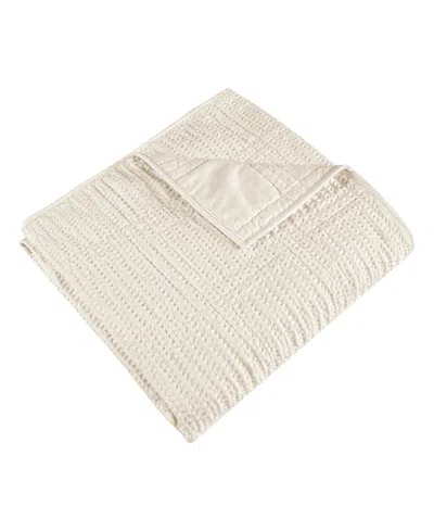 Levtex Cloud Waffle Textured Quilted Throw, 50" X 60"