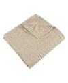 Levtex Cloud Waffle Textured Quilted Throw, 50" X 60"
