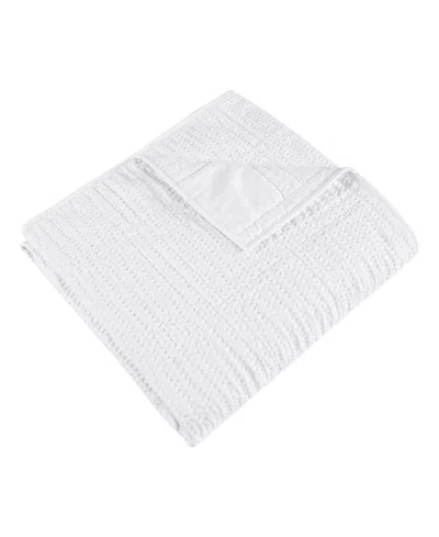 Levtex Cloud Waffle Textured Quilted Throw, 50" X 60" In White