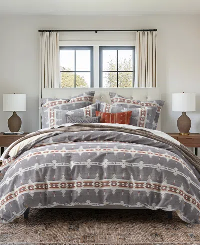 Levtex Corrales Reversible 3-pc. Comforter Set, Full/queen In Grey