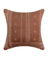 Levtex Corrales Stitch Decorative Pillow, 18" X 18" In Rust