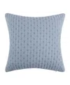 Levtex Cross Stitch Quilted Decorative Pillow, 18" X 18"