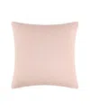 Levtex Cross Stitch Quilted Decorative Pillow, 18" X 18" In Blush