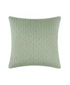 Levtex Cross Stitch Quilted Decorative Pillow, 18" X 18" In Desert Sage