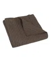 Levtex Cross Stitch Reversible Quilted Throw, 50" X 60" In Coco