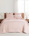 Levtex Cross Stitch Stitching 2-pc. Bedspread Set, Twin/twin Xl In Blush