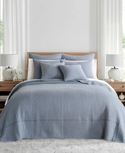LEVTEX CROSS STITCH STITCHING 2-PC. BEDSPREAD SET, TWIN/TWIN XL