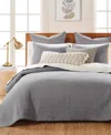 Levtex Cross Stitch Stitching 2-pc. Quilt Set, Twin/twin Xl In Gray