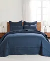 Levtex Cross Stitch Stitching 3-pc. Bedspread Sets, King/california King In Navy