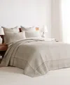 Levtex Cross Stitch Stitching 3-pc. Bedspread Sets, King/california King In Taupe