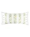 Levtex Daffodil Embroidered Decorative Pillow, 12" X 24" In Multi